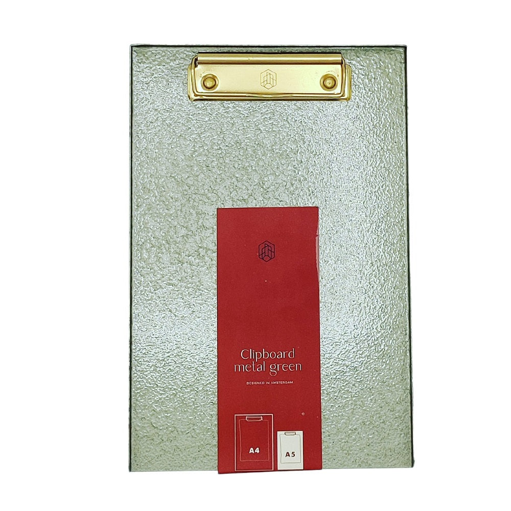 Clipboard Metal A5 green