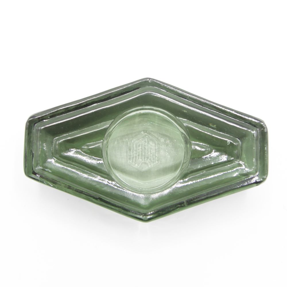 Tea Light Holder, Infinite Hexagon, smokey green