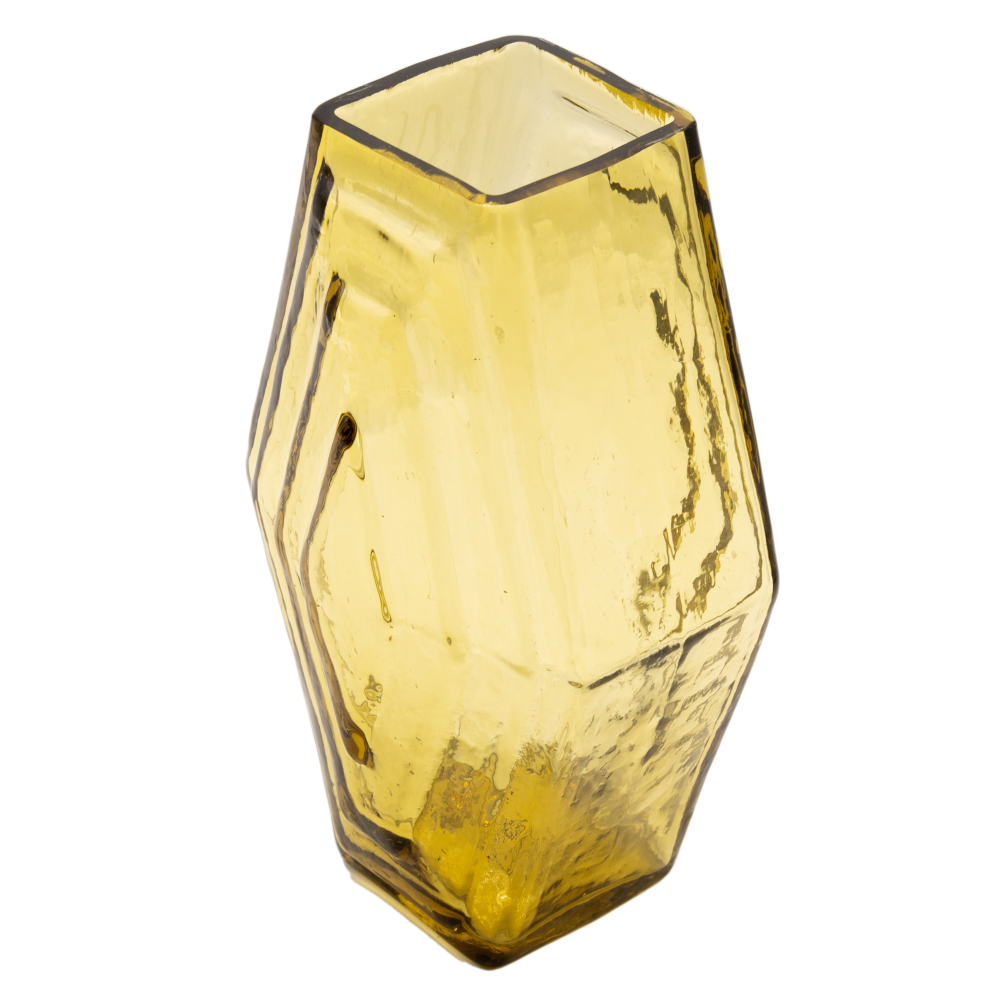 Vase large, Infinite Hexagon, amber