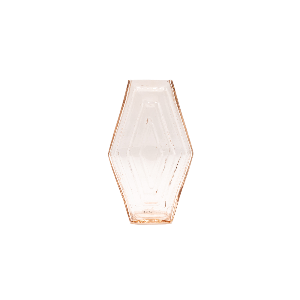 Vase small, Infinite Hexagon, blush pink