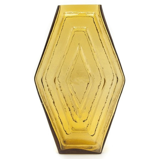 Vase large, Infinite Hexagon, amber