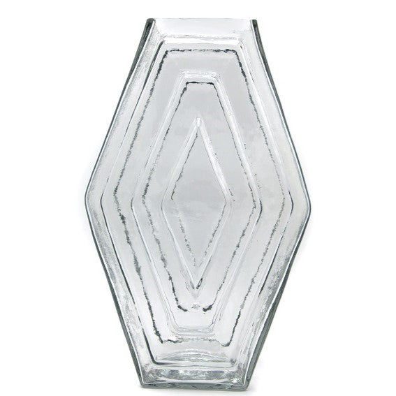 Vase large, Infinite Hexagon, clear