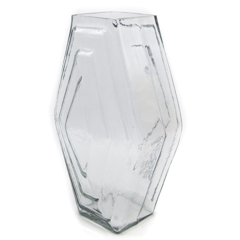 Vase large, Infinite Hexagon, clear