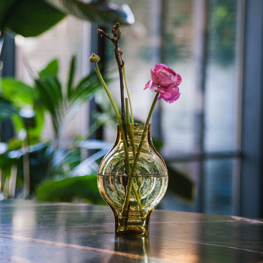 Vase small, Infinite Round, amber