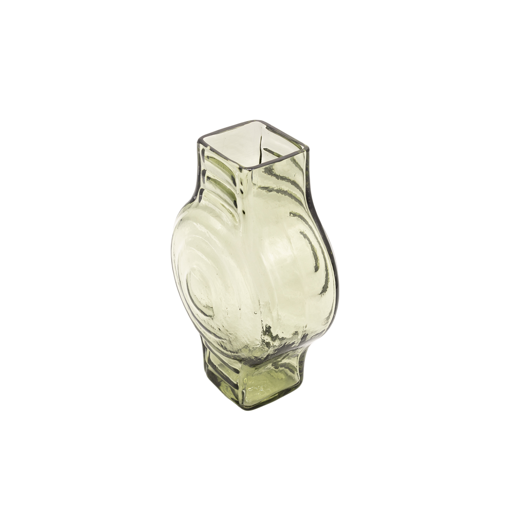 Vase small, Infinite Round, smokey green