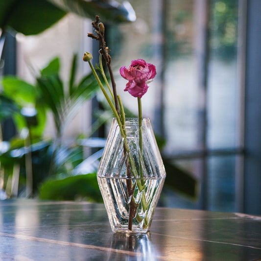 Vase small, Infinite Hexagon, clear