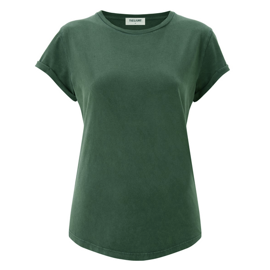 Women Jael T-Shirt Stone Wash Green