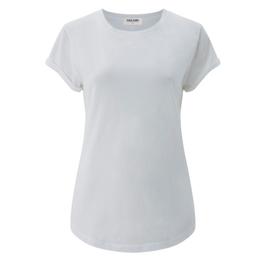 Women Jael T-Shirt Stone Wash White