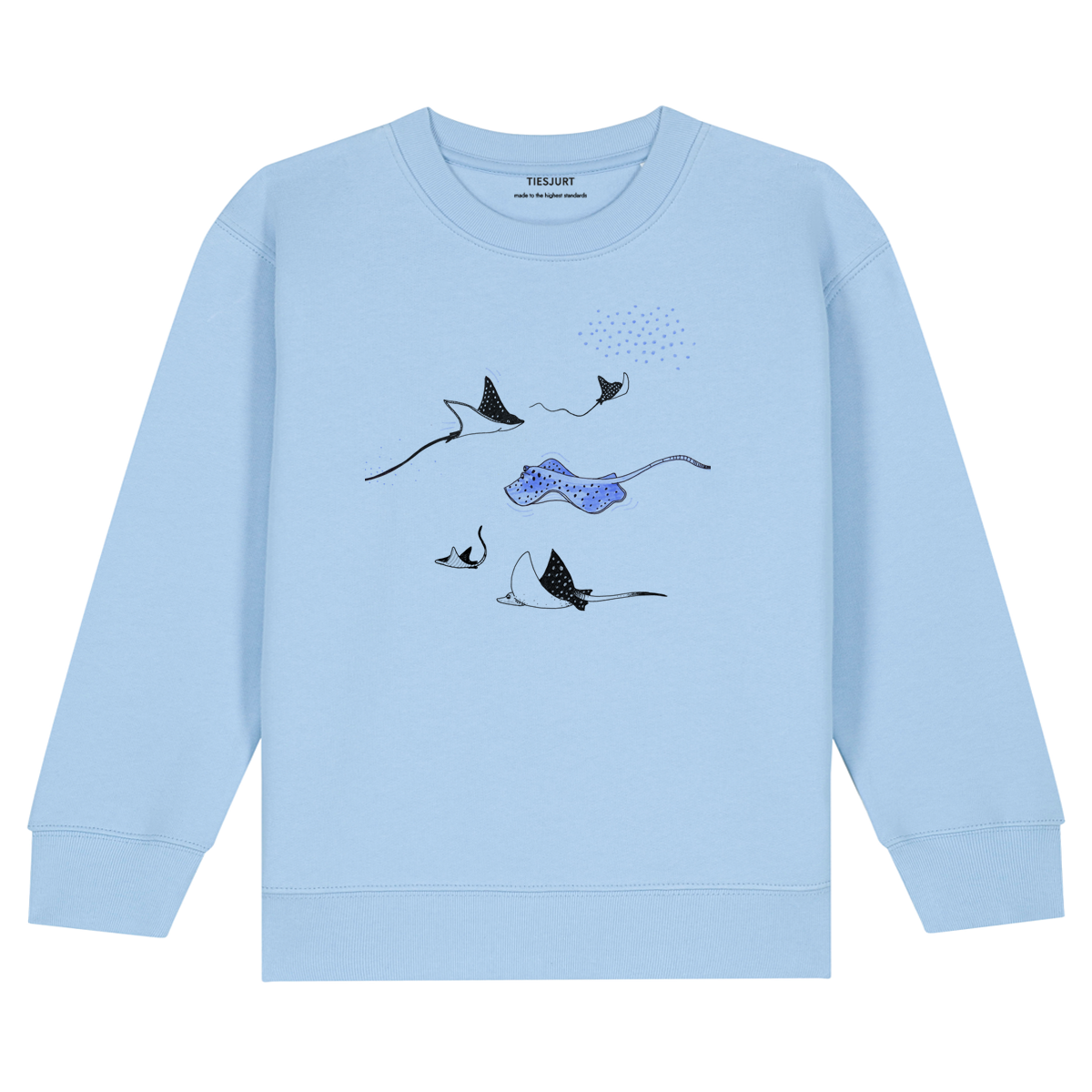 Kids Lennox Sweater Sky Blue Rays