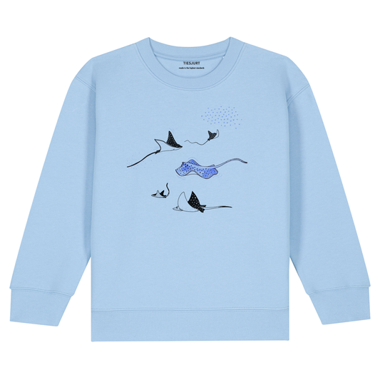 Kids Lennox Sweater Sky Blue Rays