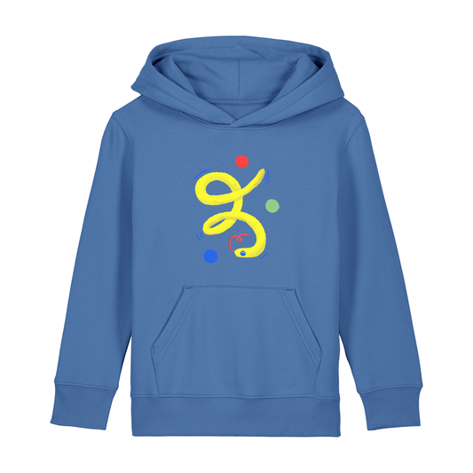 Kids Bobby Hoodie Bright Blue Dance