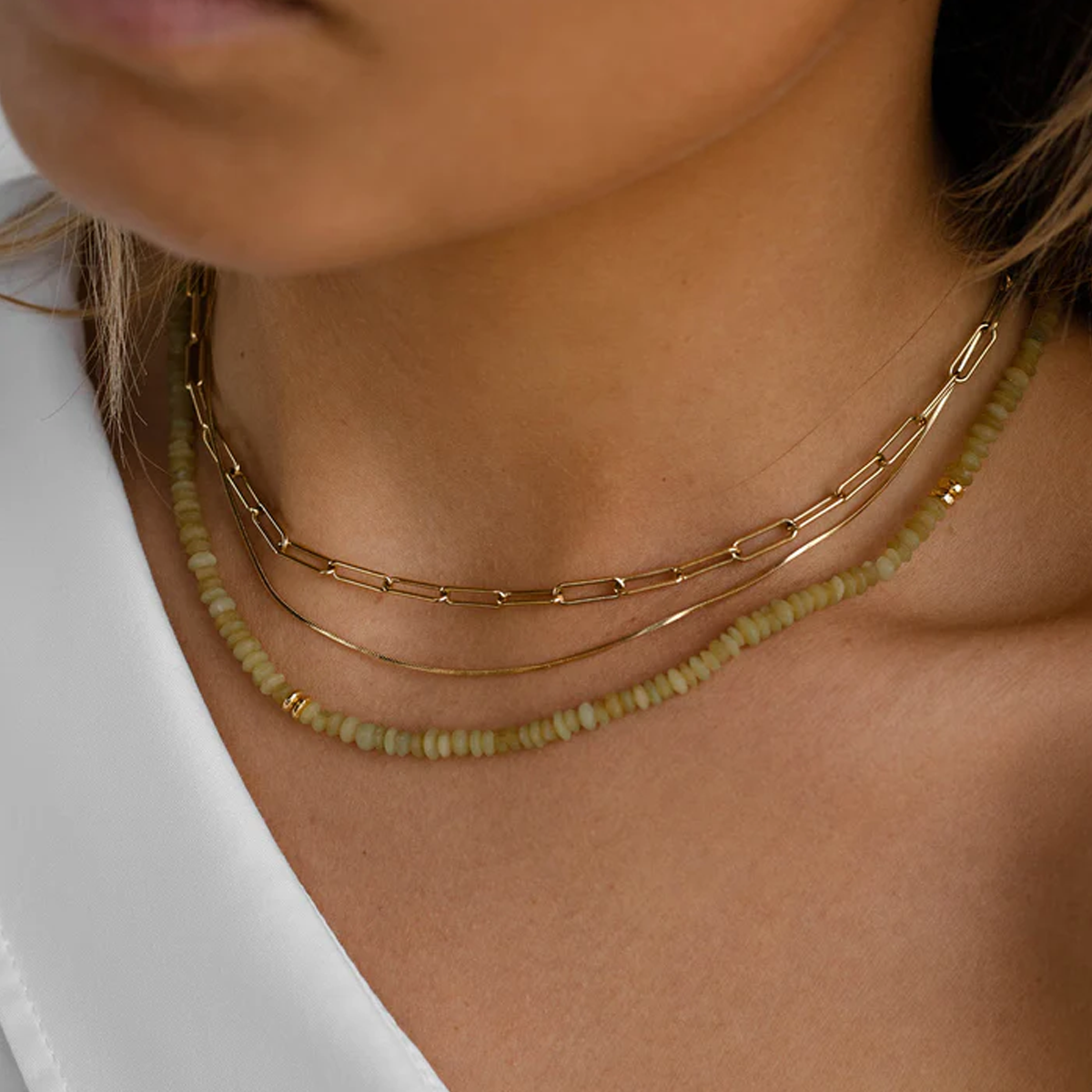 Square Chain Necklace