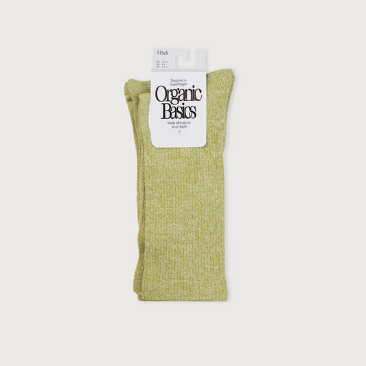 Core Tennis Crew Socks 3-pack Matcha Green