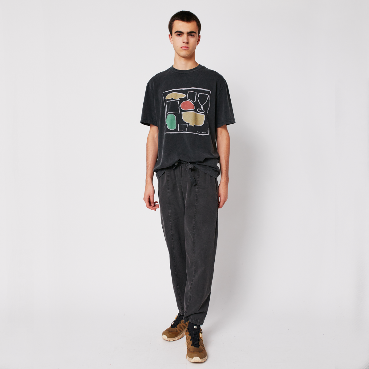 Dark grey cocoon pants