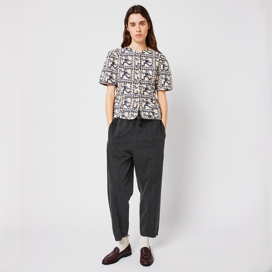 Dark grey cocoon pants