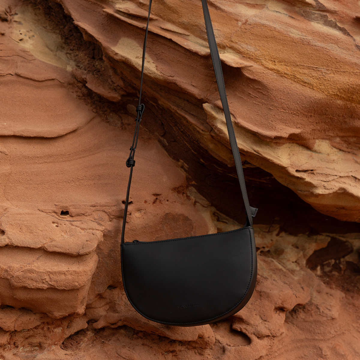Farou Half Moon Bag Black
