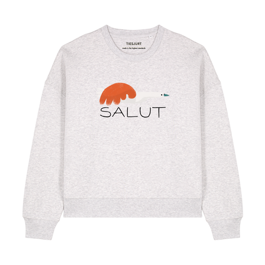 Women Lara Sweater Heather Grey Salut
