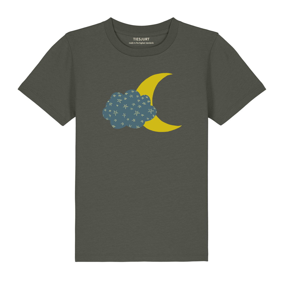 Kids Sydney T-shirt Khaki Cloud & Moon