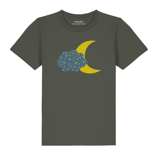 Kids Sydney T-shirt Khaki Cloud & Moon