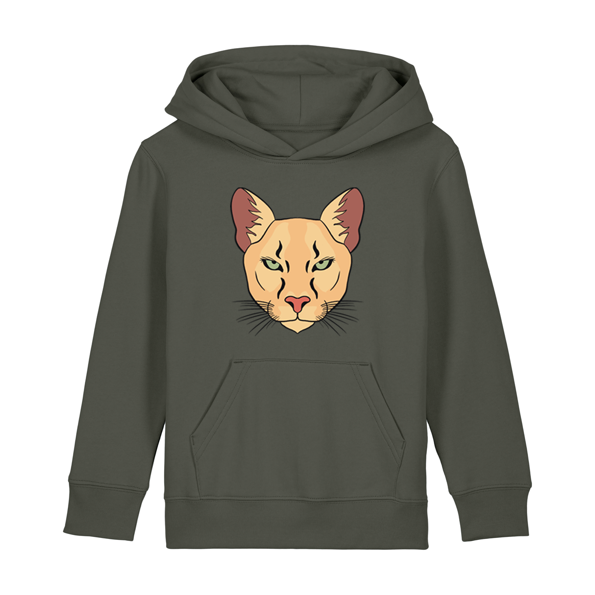 Kids Bobby Hoodie Khaki Cougar