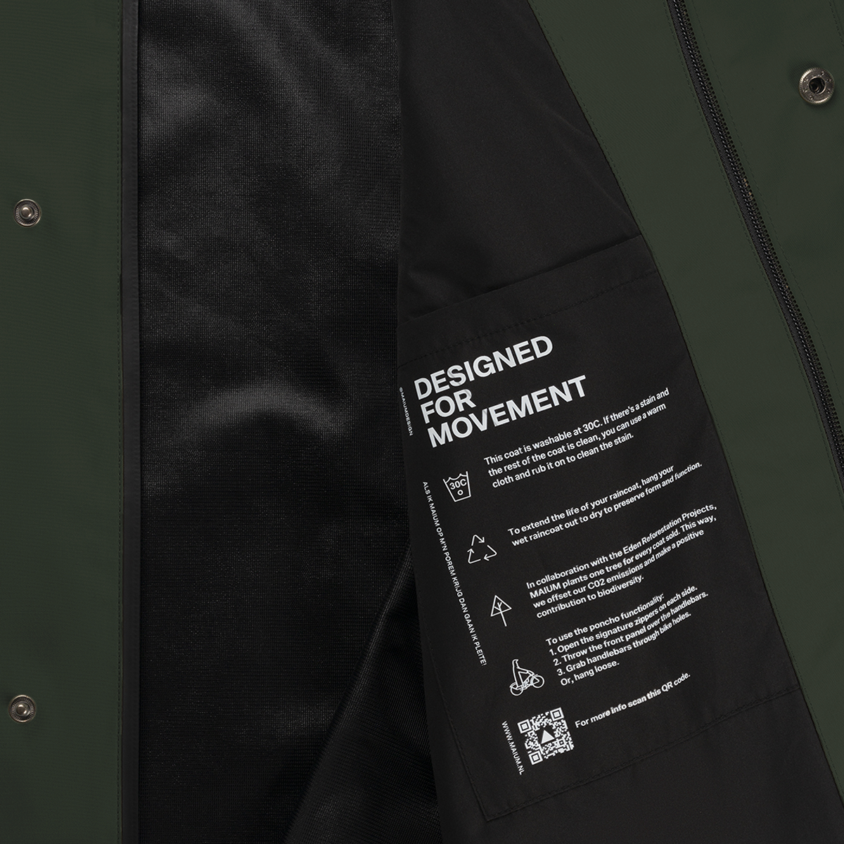 Mac Rain Coat Dark Oak