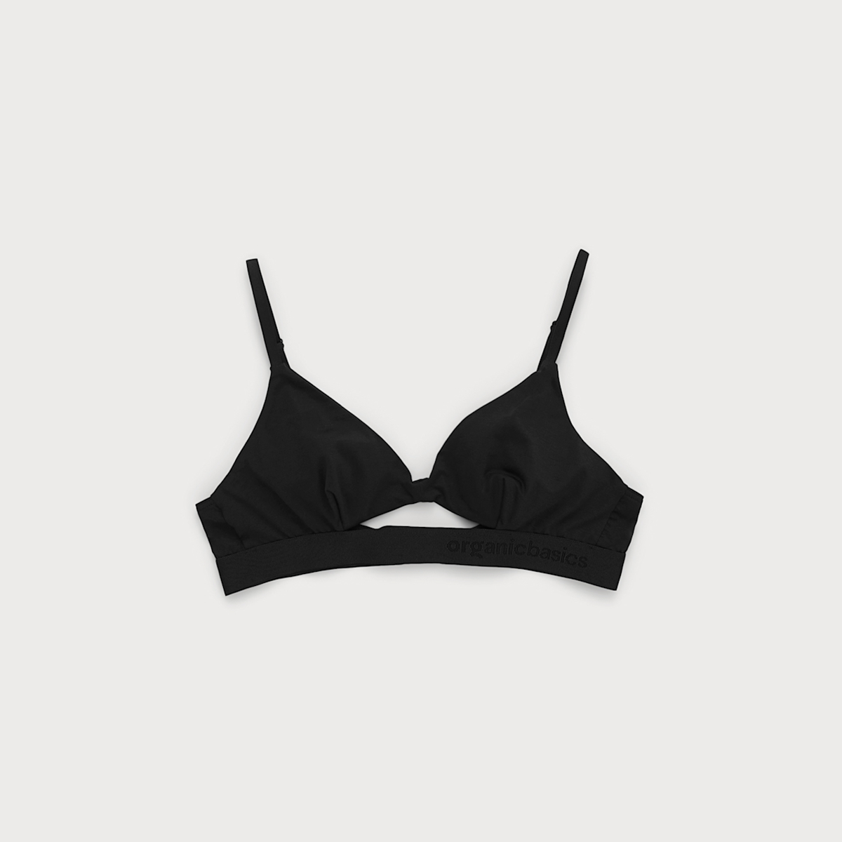 Soft Touch Cut-Out Bralette Black