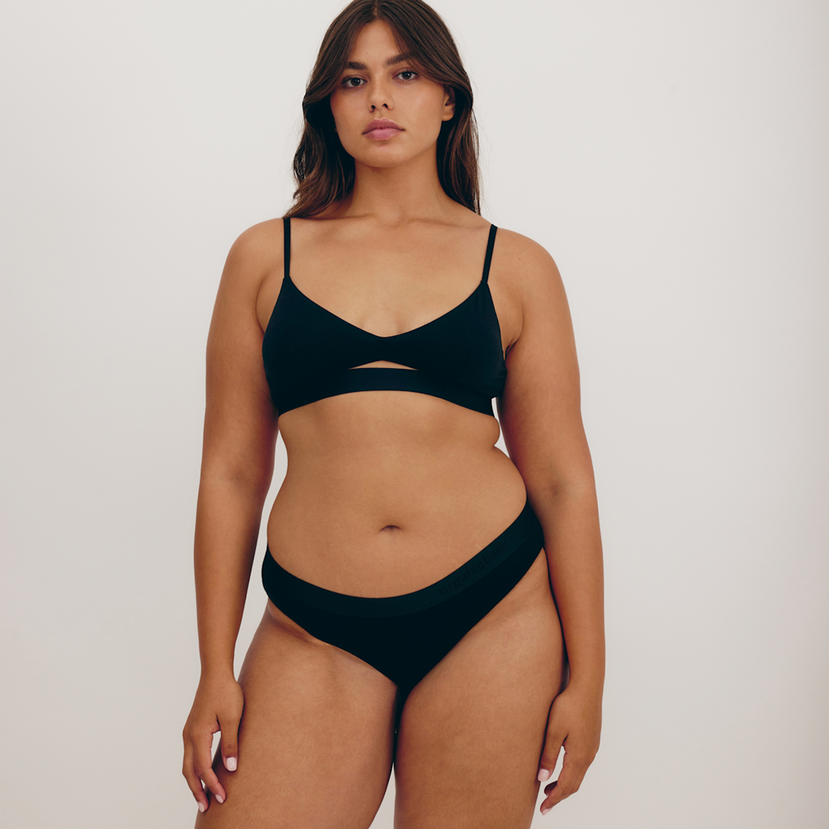 Soft Touch Cut-Out Bralette Black
