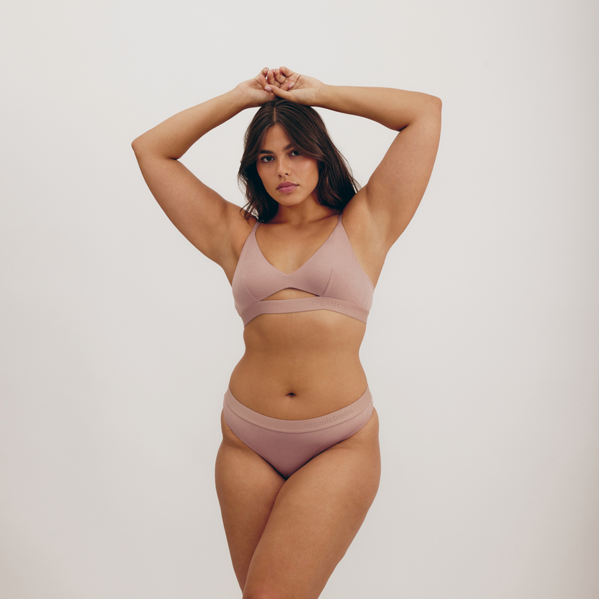 Soft Touch Cut-Out Bralette Rose Wood