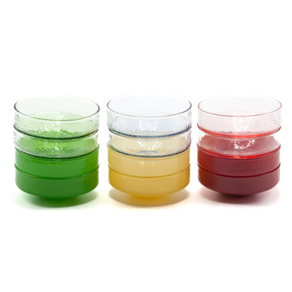 Bowl Claude, green opaque, set of 4