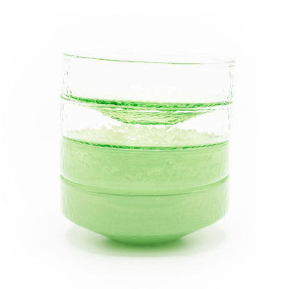 Bowl Claude, green opaque, set of 4