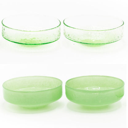 Bowl Claude, green opaque, set of 4