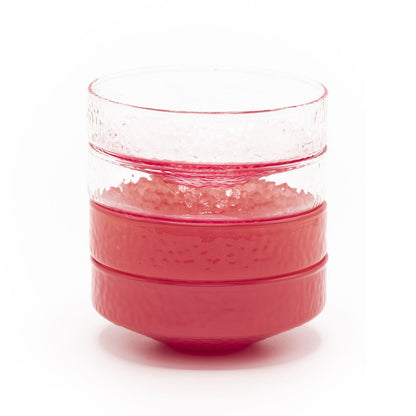 Bowl Claude, pink / pink opaque, set of 4