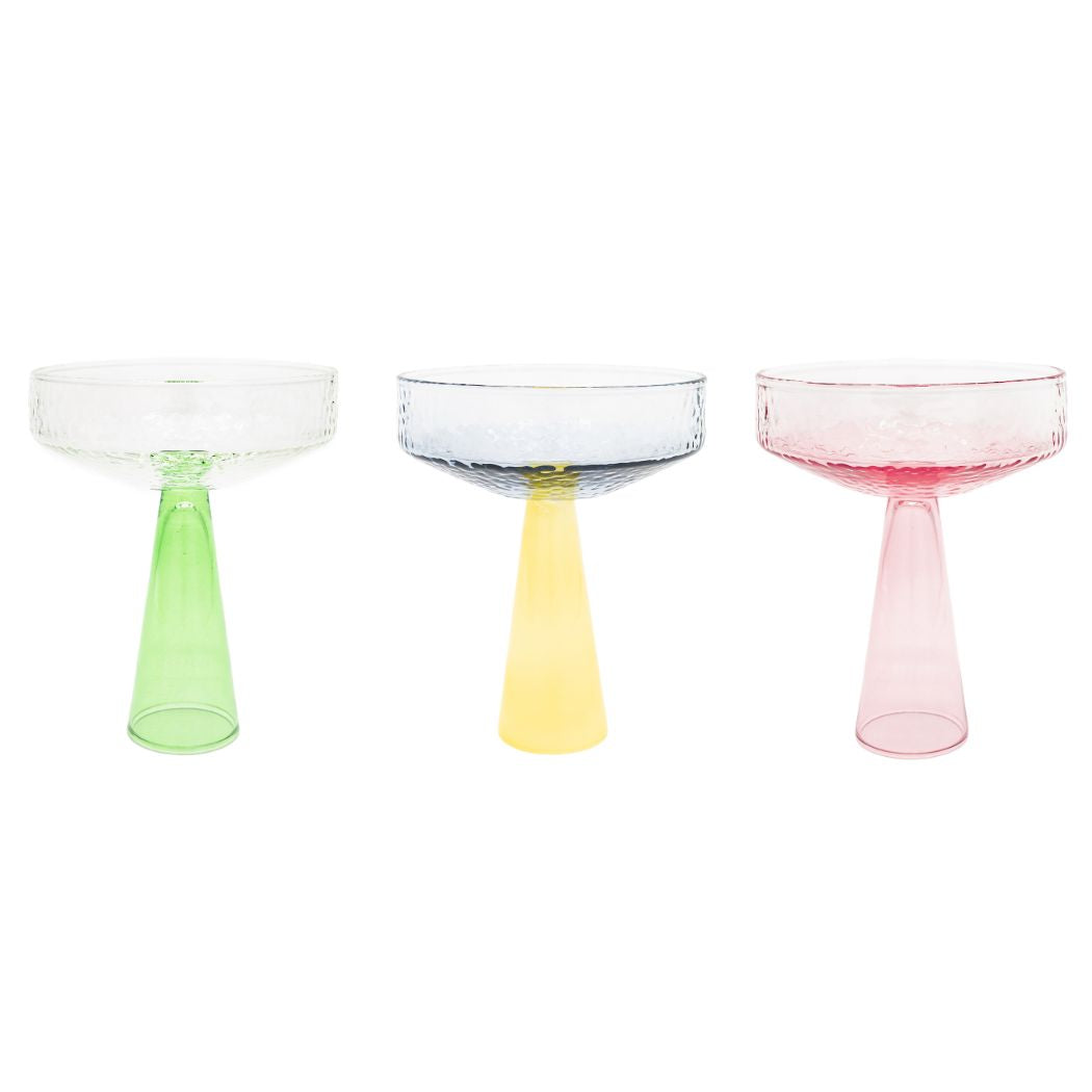 Coupe Claude, pink, set of 2
