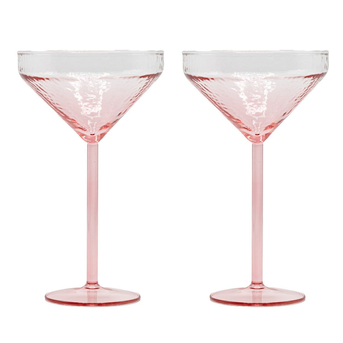 Cocktail glass Claude, pink, set of 2