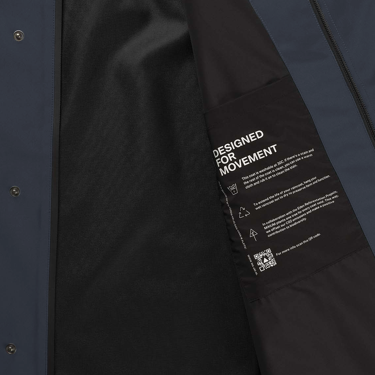 Mac Short Rain Coat Navy