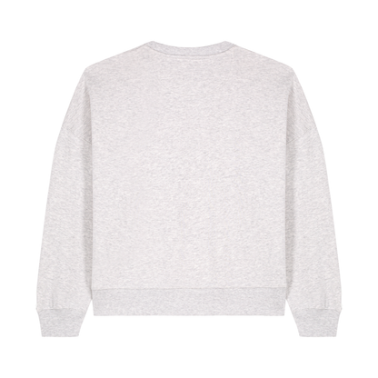 Women Lara Sweater Heather Grey Green Design