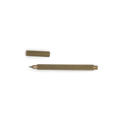 Brass Pen Knurled