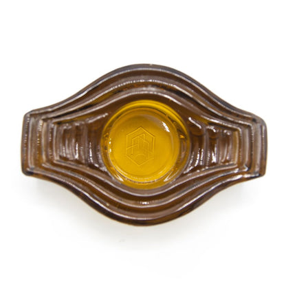 Tea Light Holder, Infinite Round, amber
