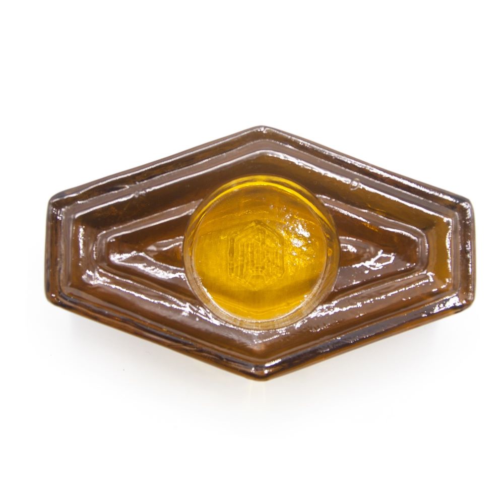 Tea Light Holder, Infinite Hexagon, amber