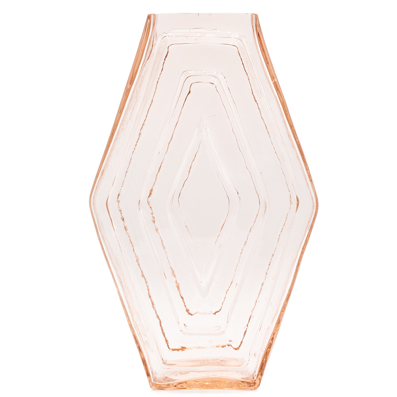 Vase large, Infinite Hexagon, blush pink