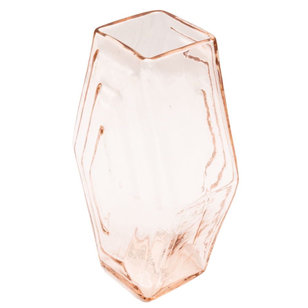 Vase large, Infinite Hexagon, blush pink