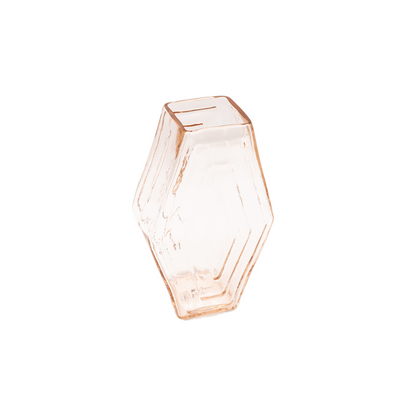 Vase small, Infinite Hexagon, blush pink