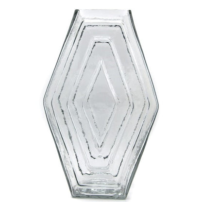 Vase large, Infinite Hexagon, clear