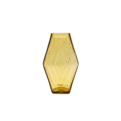 Vase small, Infinite Hexagon, amber