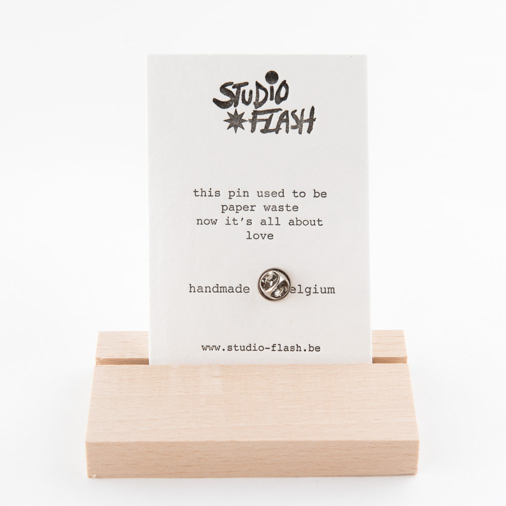 Letterpress card & pin 'baby belly'