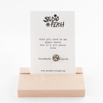 Letterpress card & pin 'baby belly'