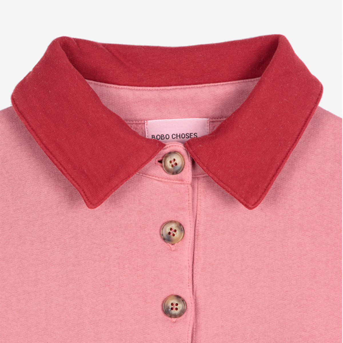Colour Block Polo Oversize Sweatshirt