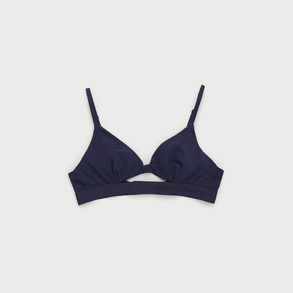 Soft Touch Cut-Out Bralette Navy